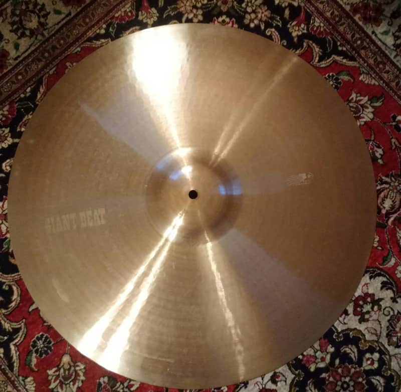 Paiste 20" Giant Beat "White Label" Crash/Ride Cymbal 1967 - 1970 image 1