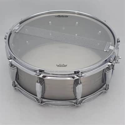 Used Ludwig Heirloom Stainless Steel Snare Drum 14x5.5 - Good image 5