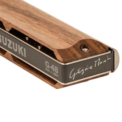 Suzuki G-48W-C Key of C Gregoire Maret Signature Model Wood Harmonica image 5