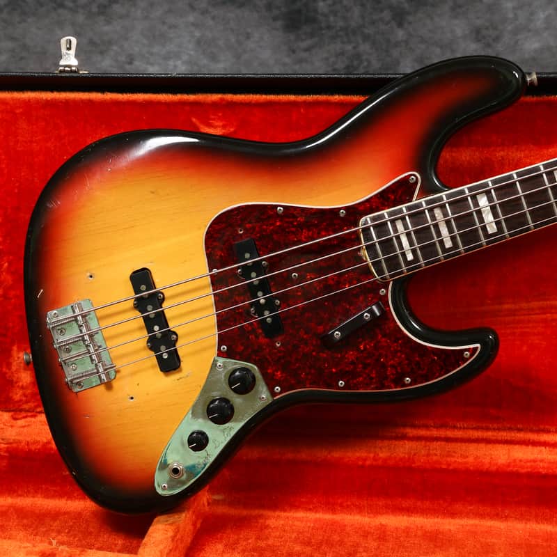 1971 Fender Jazz Bass - Sunburst - Very Good