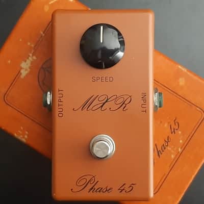 1970s - Boxed with Manual - Vintage MXR MX-105 Script Phase 45 1973 - 1975 - Orange image 1