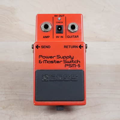 Boss PSM-5 1984 Red w/ Power Supply, Daisy Chain Cable image 7