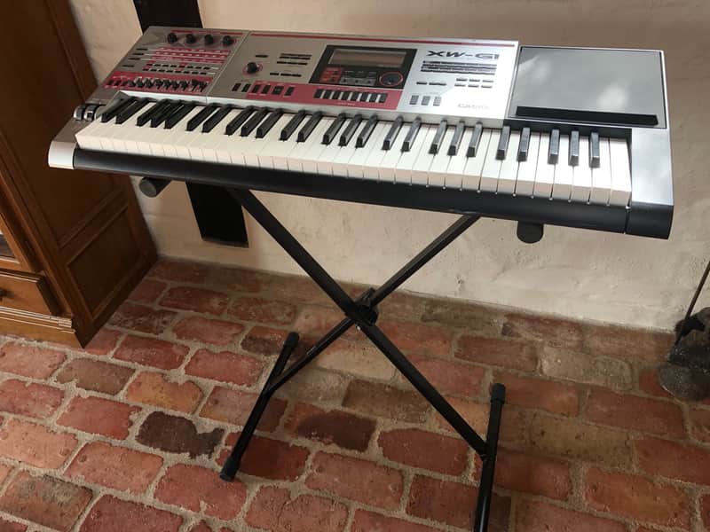 Casio XW-G1 61-Key Groove Synthesizer 2010s - Red / Silver image 1