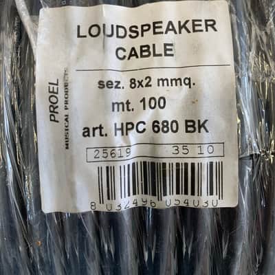 PROEL HPC 680 BK Professional Multicore Loudspeaker Cable - 8x2 mm² - 100m Spool image 4