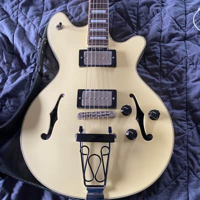 Maton Electric Guitar Custom BB1200  - White (aged) - owned by Pat Davern of Grinspoon image 9