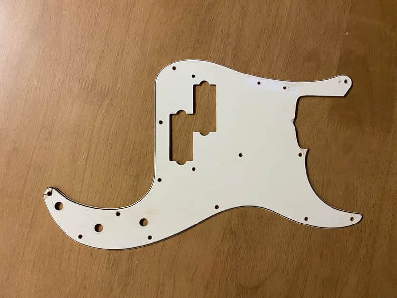 Fender Precision Bass Pickguard 1974 - White 3-ply image 1