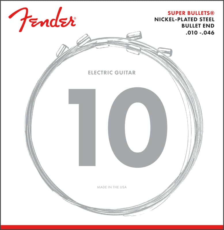 Fender 3250R Super Bullets Nickel Plated Steel Electric Guitar Strings image 1