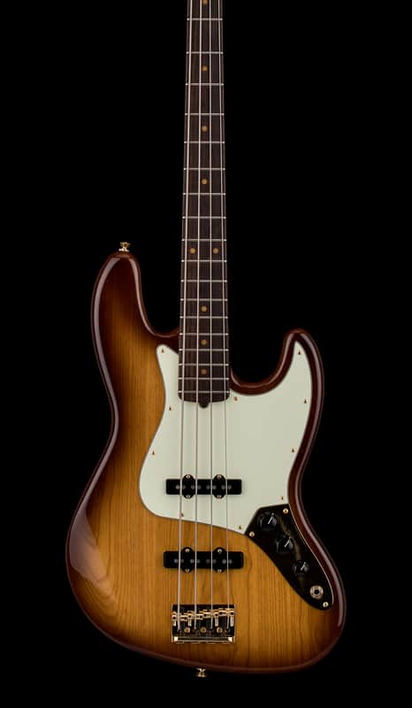 Fender 75th Anniversary Commemorative Jazz Bass (2021) - 2-Color Bourbon Burst #42694 with Original Hard Case image 1