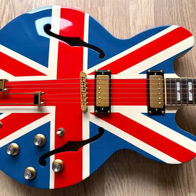TPP Noel Gallagher "Union Jack" Custom Epiphone Riviera Ltd. Edition / Sheraton - Oasis Tribute image 2