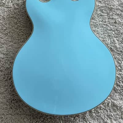 D'Angelico Premier DC Semi Hollow Electric Guitar, Sky Blue DAPDCSKBCS image 4