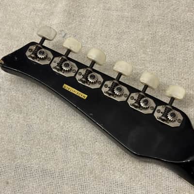 1960’s D’Scala Deluxe Electric Guitar Orange & Black Made in Italy Rare Bizarre + Case image 10