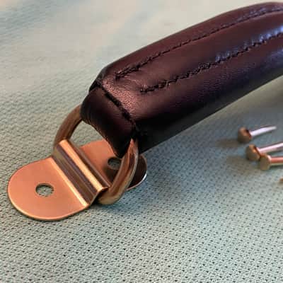 NOS leather guitar case handle for Hiscox Calton mark leaf skb gator crossrock gibson custom shop case les paul image 14