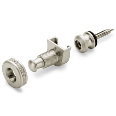 Schaller S-Locks Guitar Strap Lock System, Satin Chrome image 2