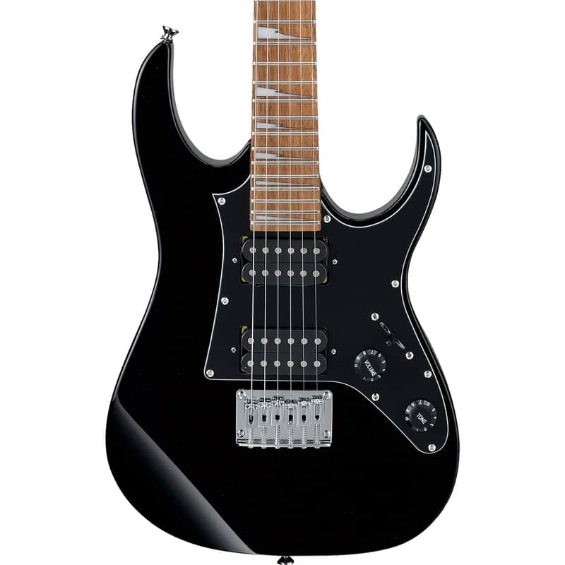 Ibanez GRGM21BKN Mikro 3/4 Size Electric Guitar, Black Night image 1