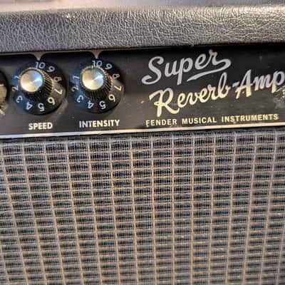 Fender Super Reverb 1967 40-Watt 4x10 Blackface Original Great Amp image 7