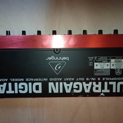 Behringer Ultragain Digital ADA8200 8-Channel Mic Preamp with AD/DA Converter 2013 - Present - Black / Red image 3