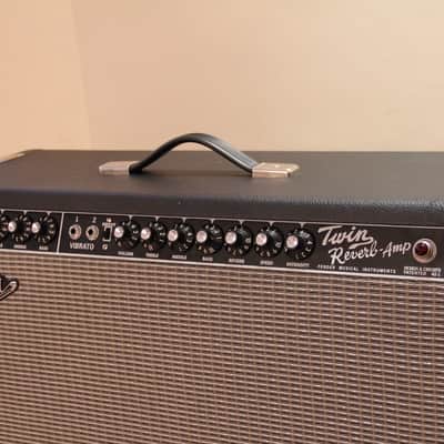 Fender '65 Twin Reverb 85-Watt 2x12" Guitar Tube Combo - 2017 - Black image 6