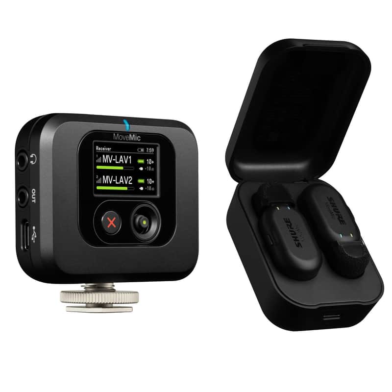 Shure MoveMic Two Wireless Lavalier Microphone System image 1