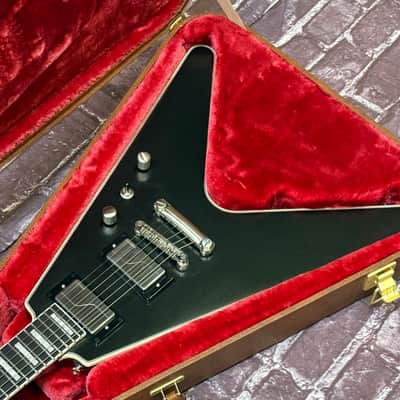 Epiphone Flying V Prophecy 2024 Black Aged Gloss w/ UPGRADED GIBSON CASE New Unplayed 6lbs12oz #158 image 8