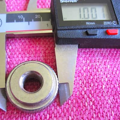 Pearl Bass Drum Leg Spur Tip Lock Nut Part - USED image 3