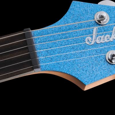 Jackson Pro Series Signature Misha Mansoor Juggernaut HT6, Ebony Fingerboard - Blue Sparkle with Gig Bag image 5