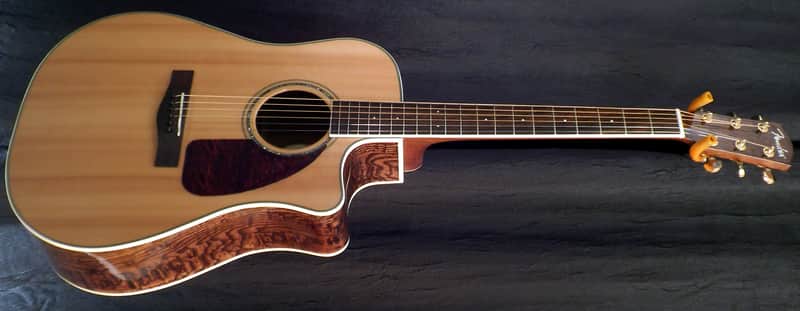 Fender CD220SCE Ash Burl Acoustic Electric Guitar Natural with