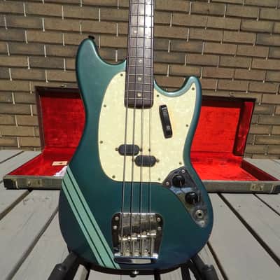 Collector 1968 Fender Mustang Bass Competition Burgundy One Owner image 4