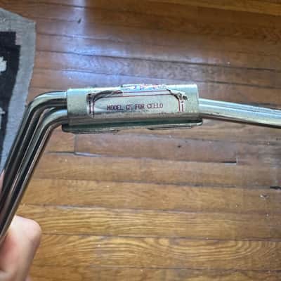 Gracie CE Cello Stand Vintage - Chrome (RARE) image 3