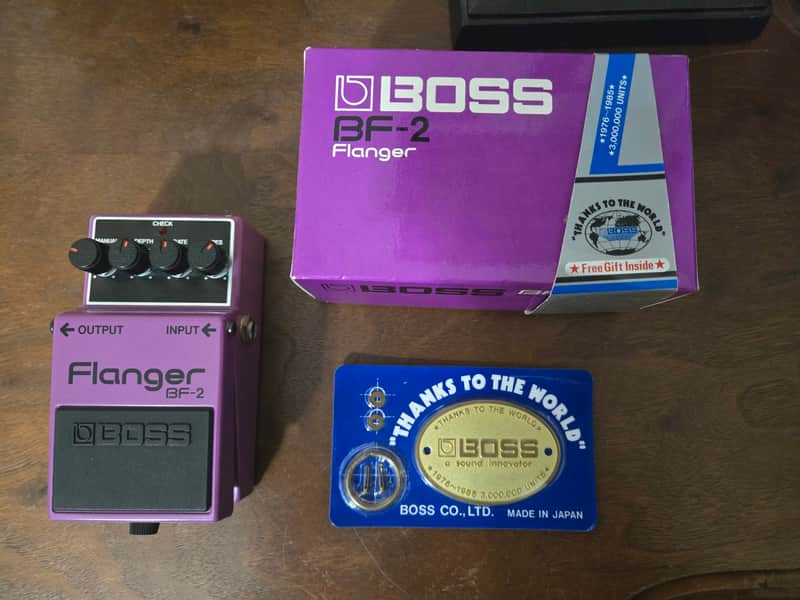 Boss BF-2 Flanger MIJ 1985 "Thanks to the World" image 1