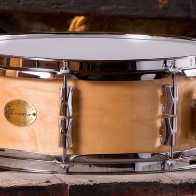 Noble & Cooley *Pre-Order* CD Maple Series 5x14" Maple Snare Drum in Natural Satin & Chrome Hardware | Made in the USA | Special Order | Authorized Dealer image 1
