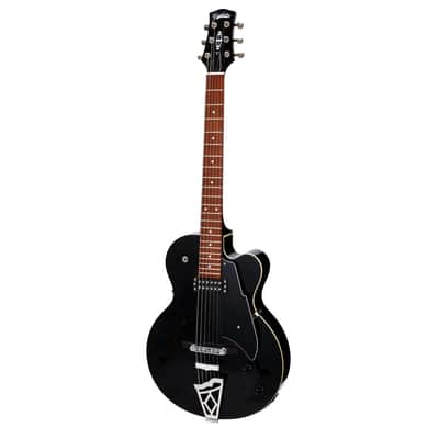 Vox VGA-3D Giulietta Archtop - Trans Black Inc Gig Bag image 1