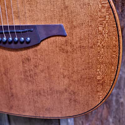 LAG Bluewave TBW1TE-BRW - Travel Guitar - Vintage Brown image 3