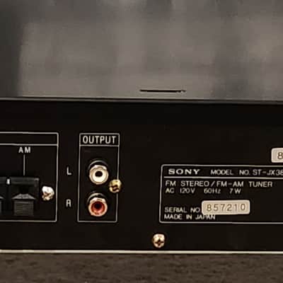 Sony SONY ST-JX380 FM STERO AM FM TUNER 90s - Black image 6