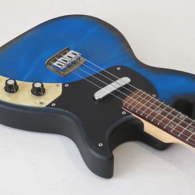 Bruce Herron Blue Star USA MandoBlaster 4-String Electric Mandolin in Psycho Blue Burst image 9