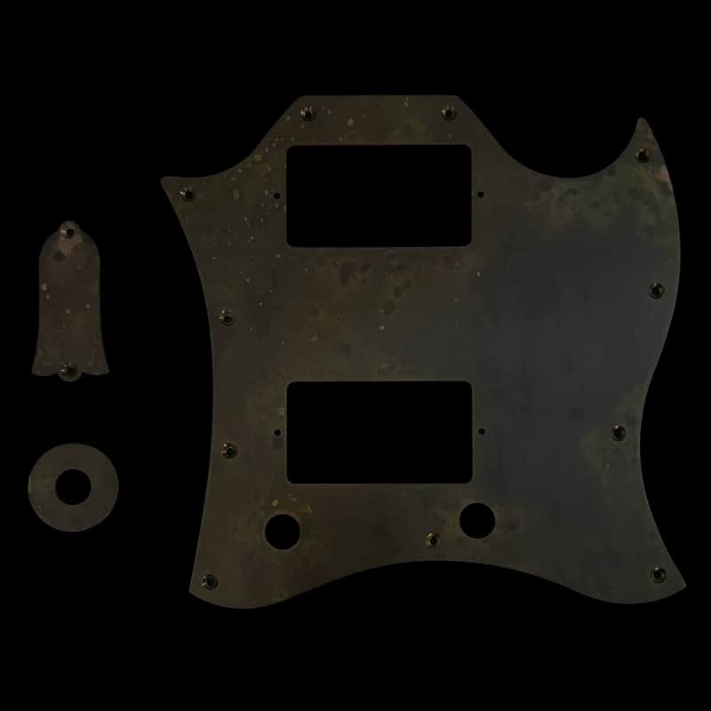 SG Standard Pickguard Scratchplate Set for Gibson  - Statuary Brass - Made To Order image 1