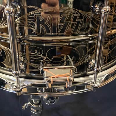 Pearl - 6.5x14" Sensi-Tone, Custom Eric Singer/KISS 30 Year Commemorative, Engraved Snare Drum, Signed  by all Members of KISS! image 16