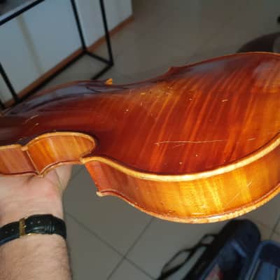 Vintage Violin Antonius Stradiuarius Cermonensis 996 Faciebat Anno1720 Natural Stain image 10