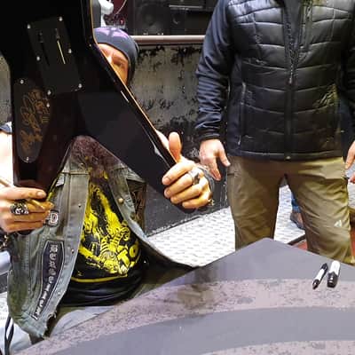 RARE Dean Dimebag Darrell ML Roots from Dime's House Signed by Zakk Wylde image 3