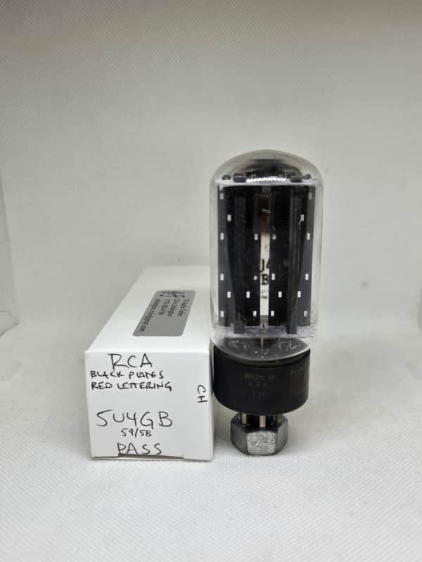 RCA 5U4GB Black Plate Rectifier Balanced Single NOS 5U4 image 1