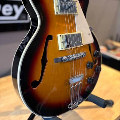 Johnson Delta Rose Hollowbody Sunburst 2020’s - Glossy Sunburst image 6
