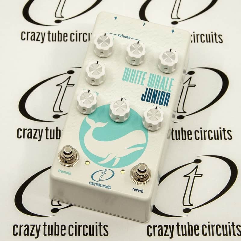 Crazy Tube Circuits White Whale JR Junior Tremolo and True Spring Reverb Pedal image 1
