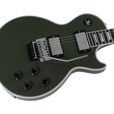 Les Paul Custom Axcess Floyd Rose Olive Drab with CustomBuckers 2024 image 1