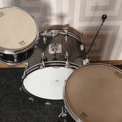 Slingerland 1970s ‘Blakrome’ Over Wood 3 Piece Drum Kit- 12″/16″/22″ image 6
