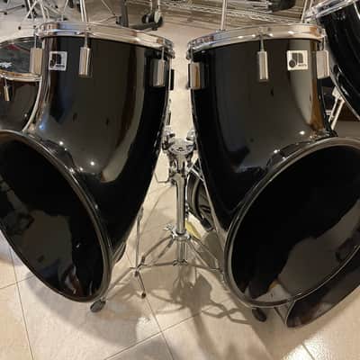 1970'S-1980'S RARE 12-PIECE NORTH DRUM SET, BLACK, EXCELLENT CONDITION!! image 3
