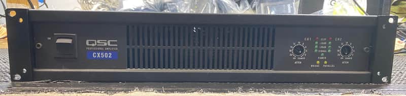 QSC CX502 500 Watt Power Amplifier image 1