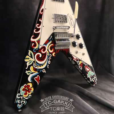 Gibson Custom Shop 2006 INSPIRED BY Jimi Hendrix Psychedelic Flying V  [Shipping Free〜8/31] image 5