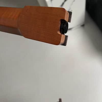 1 Headless angled farts 24frets roasted maple electric guitar neck T contour 25.5 spoke truss rod image 8
