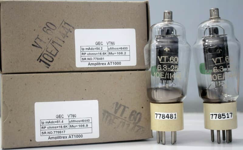 VT60 EL34 6L6 KT66 COSSOR GEC U.K Special 807 military grade Qty 1 Match Pair #778481 778517 image 1