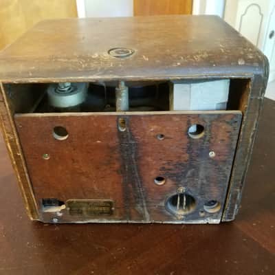 Sound Scriber Rare Vintage Record Cutting Lathe small tube amp Soundscriber 1930s-1940s - stained wood image 2