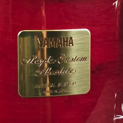 Yamaha Maple Custom Absolute Tom w/Mount  Cherry Wine 8 x 6 image 2